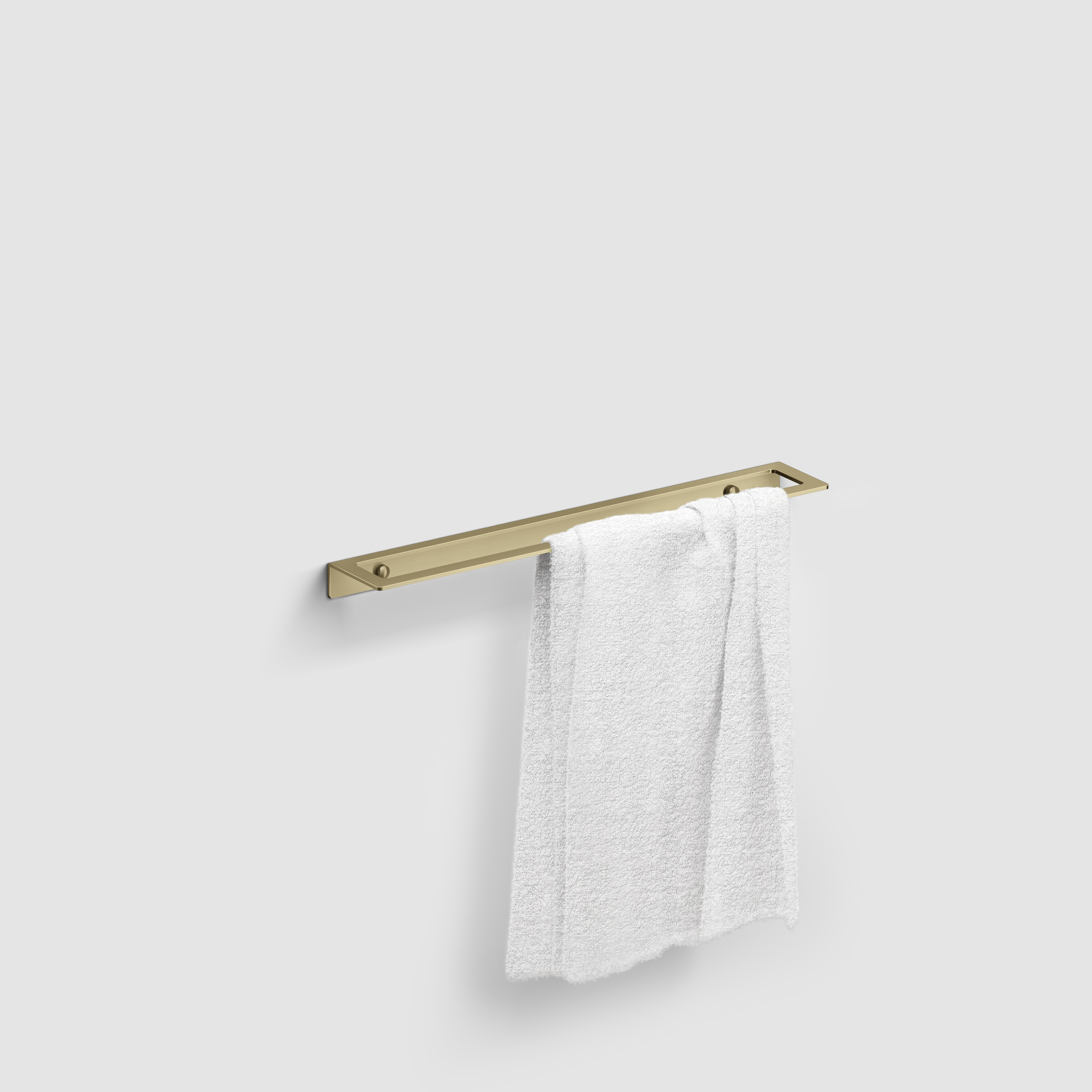 Clou Fold handdoekrek 45 cm, goud geborsteld PVD